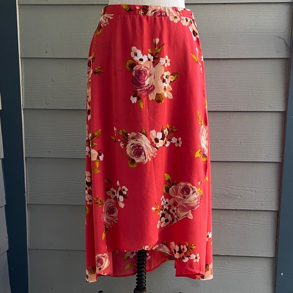 Floral Midi Skirt